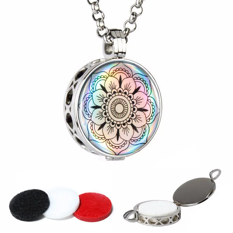 Fashion Stainless Steel Hollow Out Customized Picture Photos Aromatherapy Perfume Essential Oil Diffuser Locket Necklace withpad | Украшения