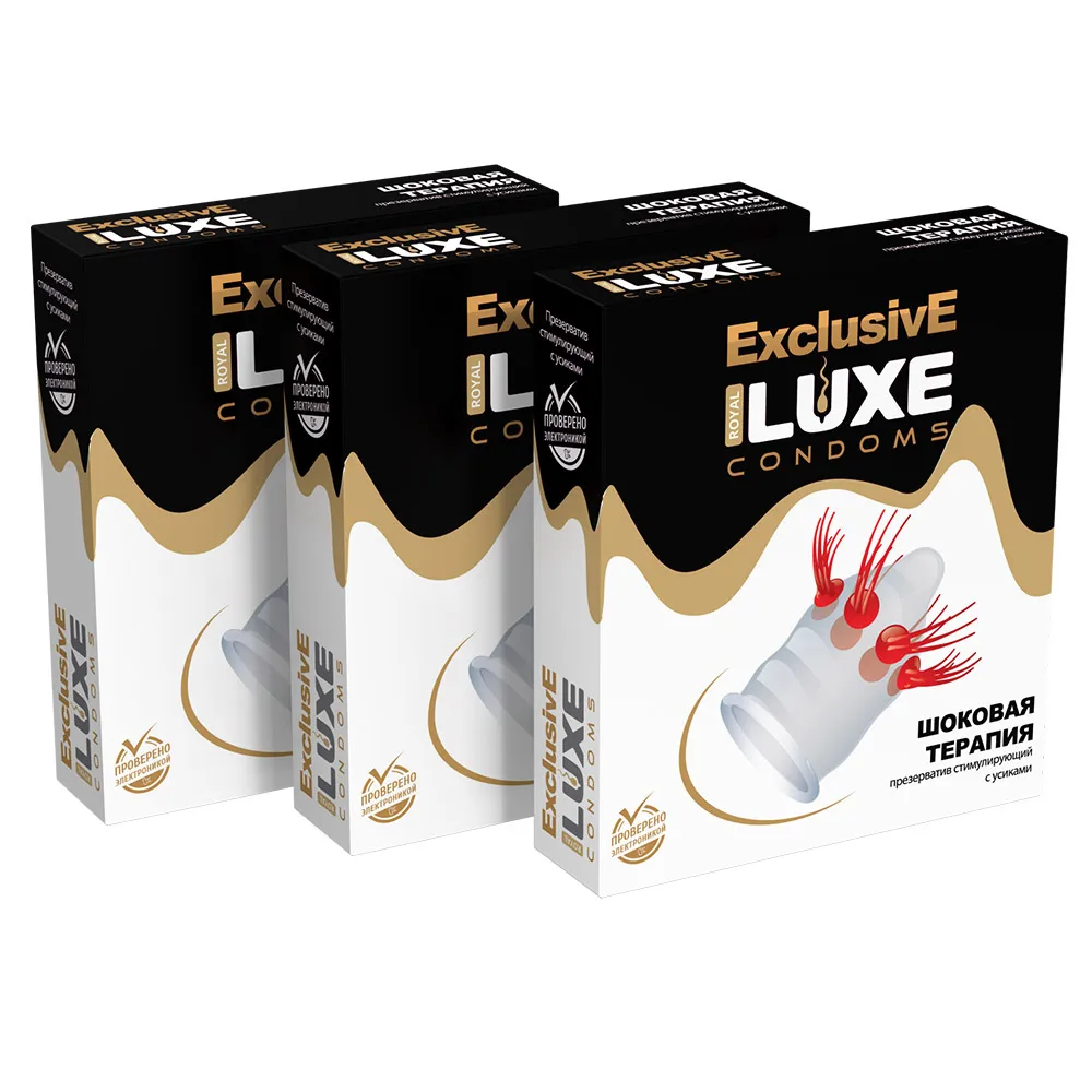 Презервативы Luxe Эксклюзив Шоковая терапия комплект из 3 упаковок | Красота и