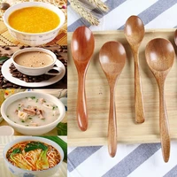 1pc teaspoons natural wood soup spoon creative spoons kitchen cooking tools home tableware