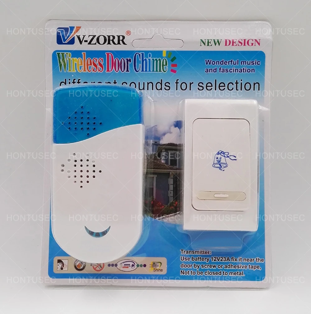 HONTUSEC дверной звонок Wi Fi и Chime Kit до 100 м Диапазон звонка Регулируемый громкость