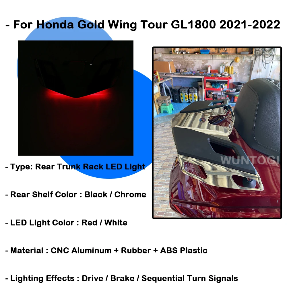 Для Honda GOLD WING GL 1800 GL1800 B DA TOUR 2021 2022 багажник полка указатель поворота Задняя верхняя