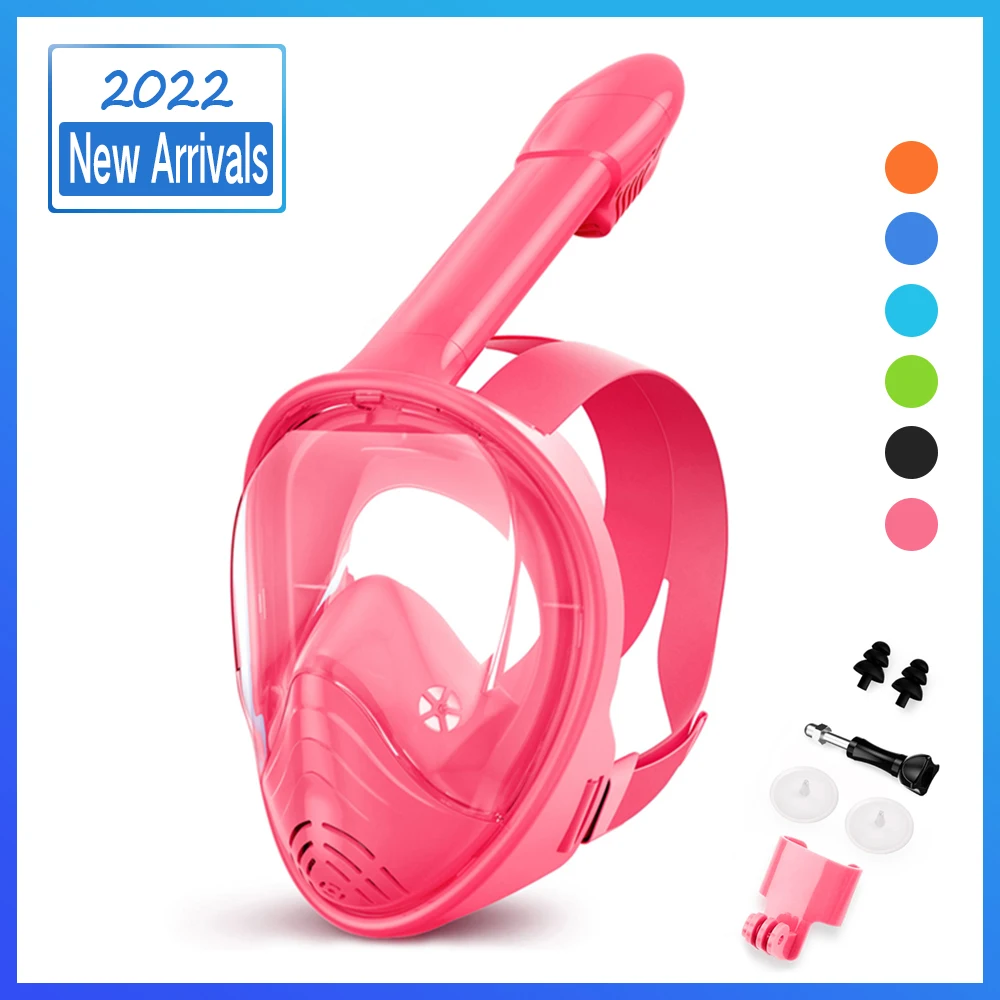 

Маска для дайвинга на все лицо RODICOCO, незапотевающие дыхательные маски для подводного плавания с аквалангом HD, безопасное водонепроницаемое...