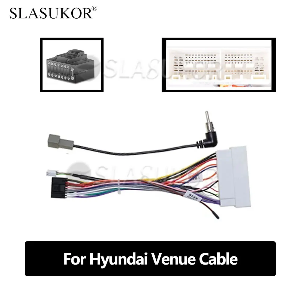 

9-дюймовая панель для Hyundai Venue 2019 2020, аудиопанель с кабелем, автомобильный ABS