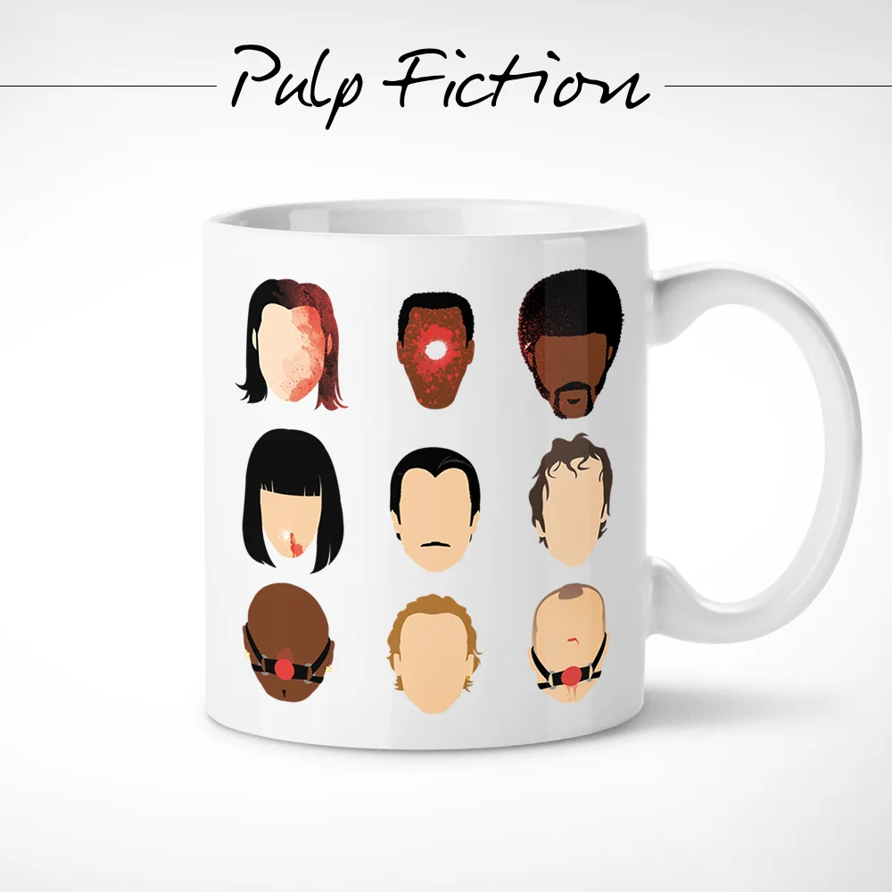 Целлюлоза фантастика кружка/кофейная чашка Джулс Винсент Вега Миа Уоллес сцена