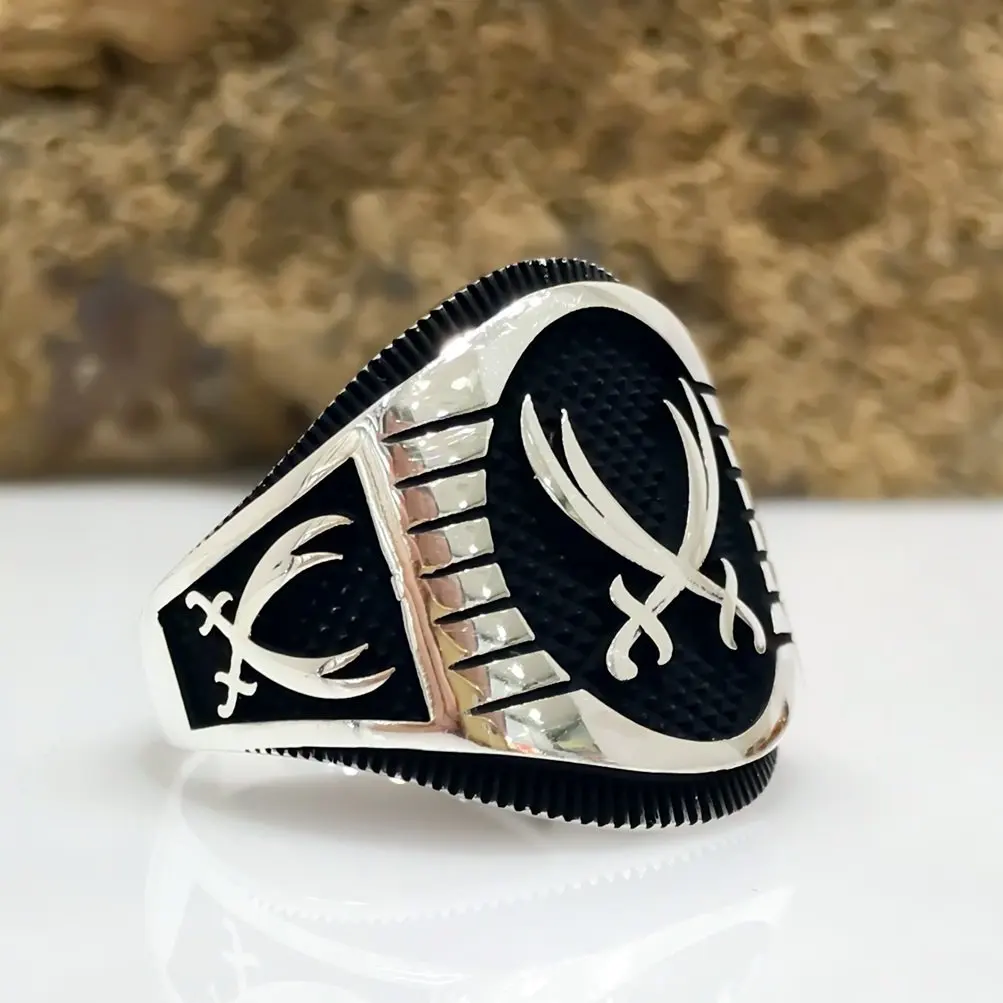 Новое дизайнерское серебряное мужское кольцо Zulfiqar|Кольца| |