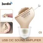 Компактный перезаряжаемый слуховой аппарат C5, цифровой слуховой аппарат с регулируемым тоном, усилитель звука, портативный, для глухих и пожилых людей