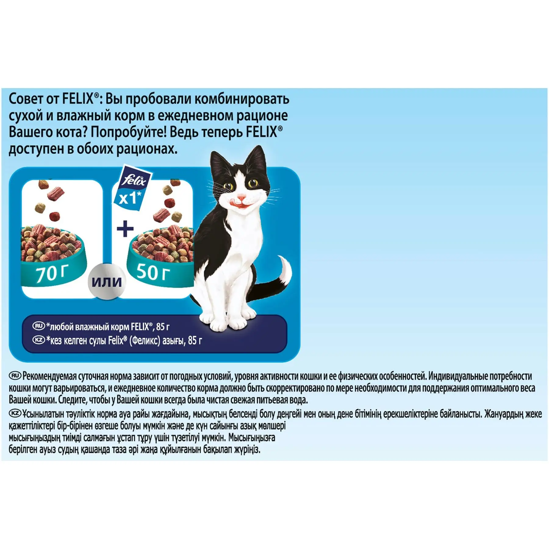 Felix Двойная вкуснятина сухой корм для кошек с рыбой Пакет 300 г