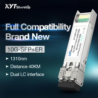 sharetop 10g optical transceiver module single mode dual fiber sfp10g sm 1310nm lc port 40km full compatible can be customized