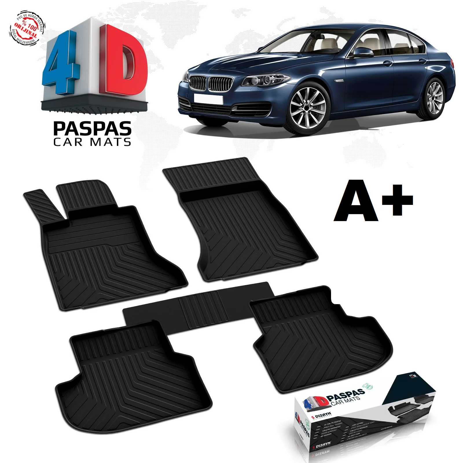 

FOR BMW 5 SERIES F10 X-DRİVE MODEL ARABAKAUÇUK MAT 2013 2014 2015 2016 YEAR SWINGS LUGGAGE ACCESSORIES INTERIOR VENUE LUX HARDWARE PREMIUM