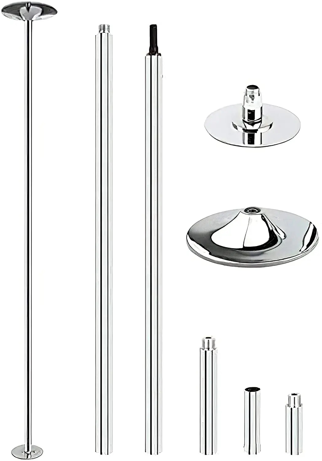 Поворотный и статический столб для танцев на шесте 45 мм регулируемый по высоте