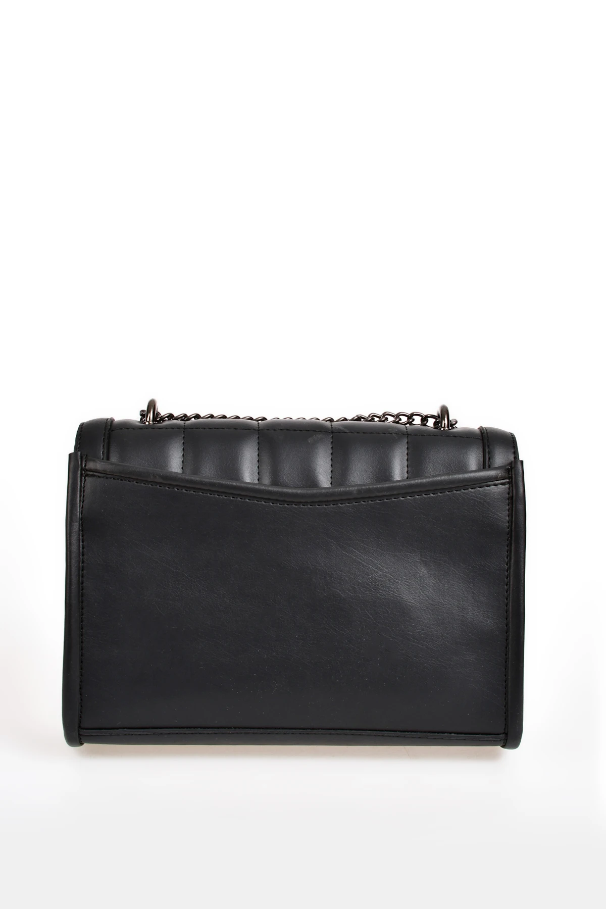 

2020 top Brand Luxury Fashion Women Black Faux Leather Shoulder Bag APBO007301 Aqua di Polo 1987