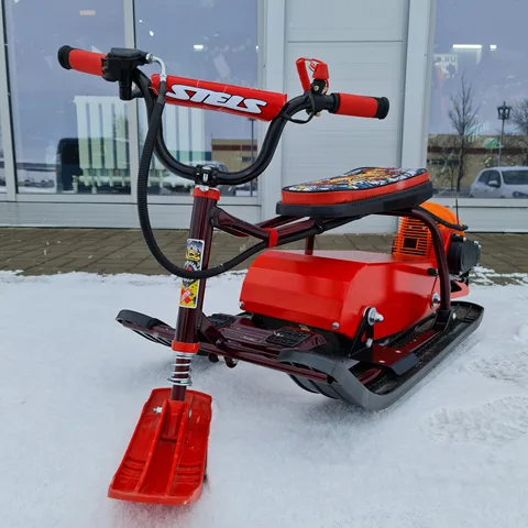 Детский снегоход снегокат KidSnowCat бензиновый двухтактный 2T 50cc с мотором с двигателем с двс для детей (Компакт) - изображение