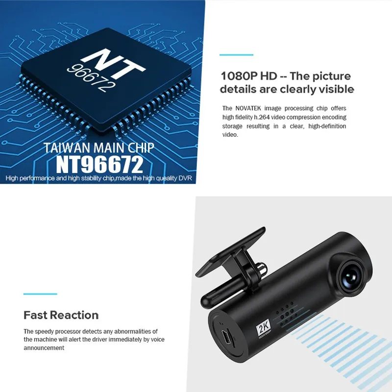 

Auto Dvr Wifi Car DVR Dash Cam Video recorder 3 in 1 Full HD Car Camera Full HD Camera Recorder Driving Support TF Card Dashcam