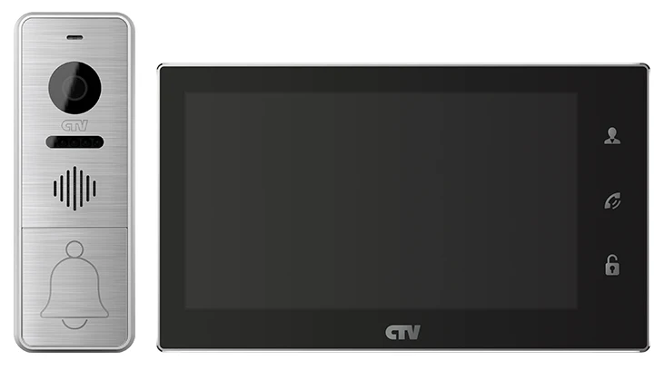 Комплект видеодомофона CTV-DP4706AHD (черный) | Безопасность и защита