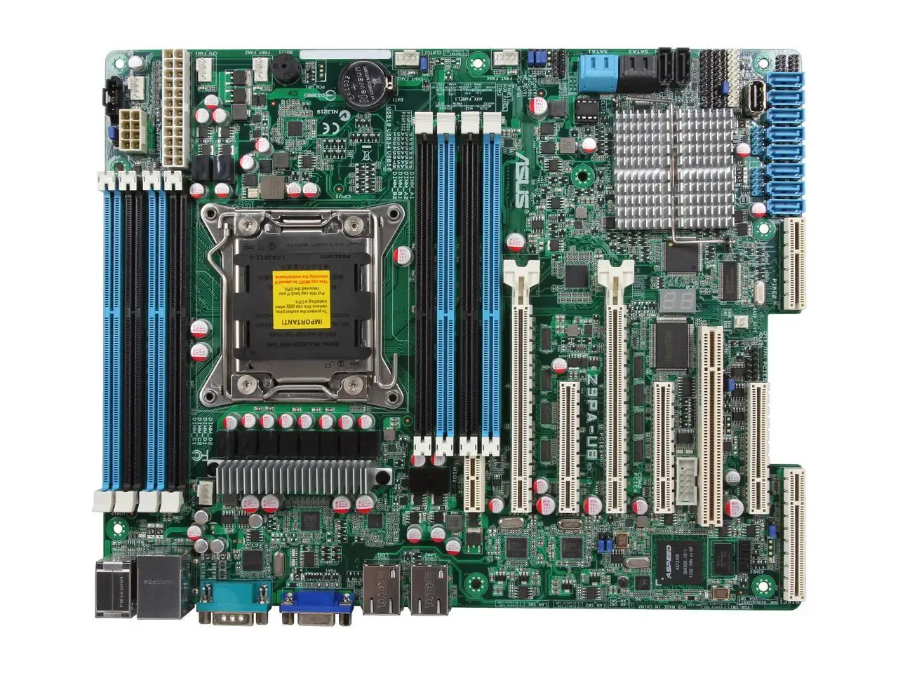 Материнская плата ASUS Z9PA-U8 LGA 2011 X79 X79M Intel C602 Серверная материнская DDR3 256 ГБ SATA III USB3.0