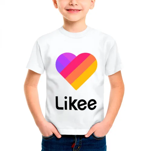 Детская футболка размер 100% LIKEE 1 (как на видео) для мальчиков и девочек
