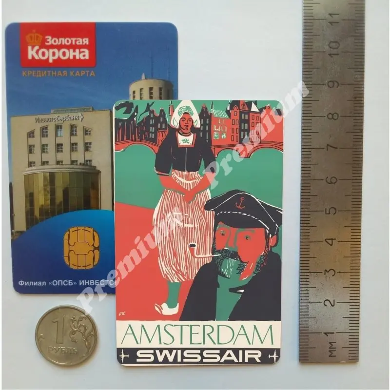 Амстердам Сувенирный магнит Винтажный туристический плакат |