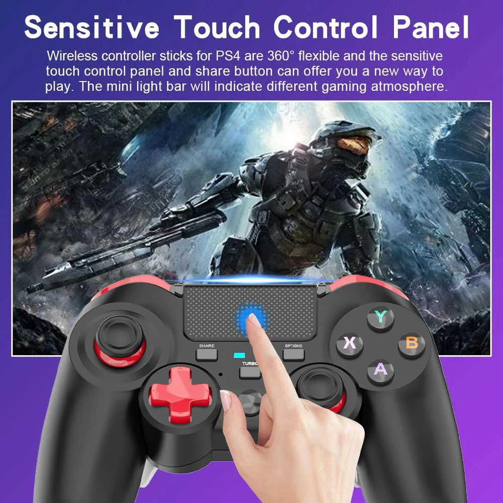 Беспроводной игровой геймпад для PS4 Elite/Slim/Pro Dualshock 4 контроллер с программируемой