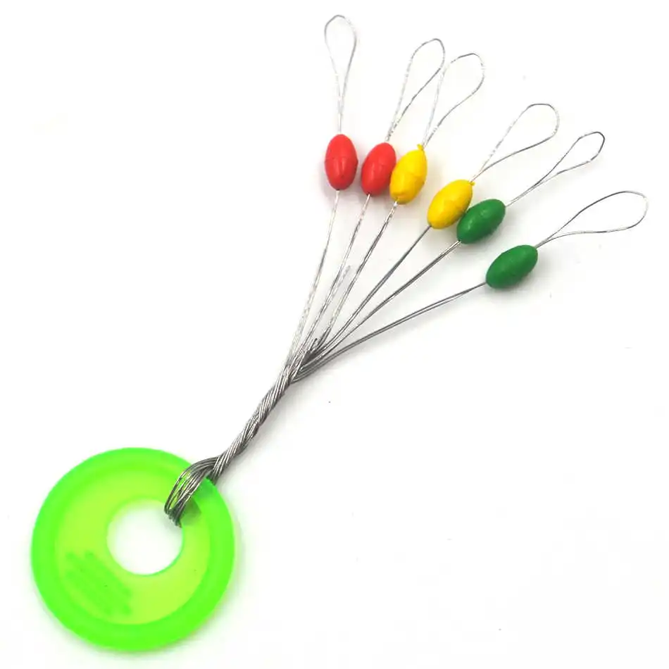 Стопоры для поплавка на леску снасти . монтажей 60 шт. разные цвета размер L |