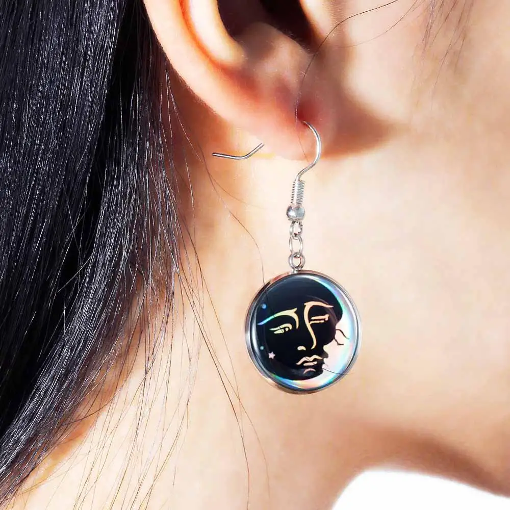 

New2019FashionFamousBrand Hook Dangle Earrings For Women Stainless Jewelry Party Club Wedding vintageEarring