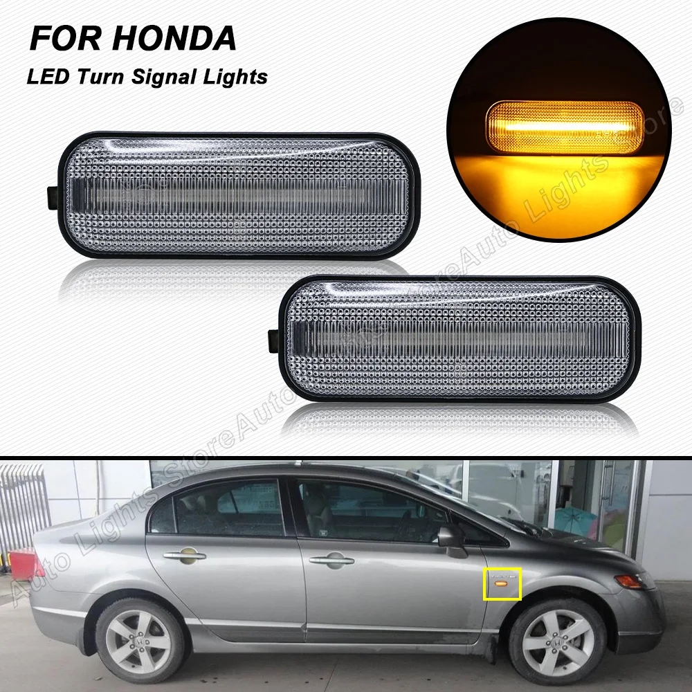 

2 шт., светодиодные боковые габаритные огни для Honda Accord Civic