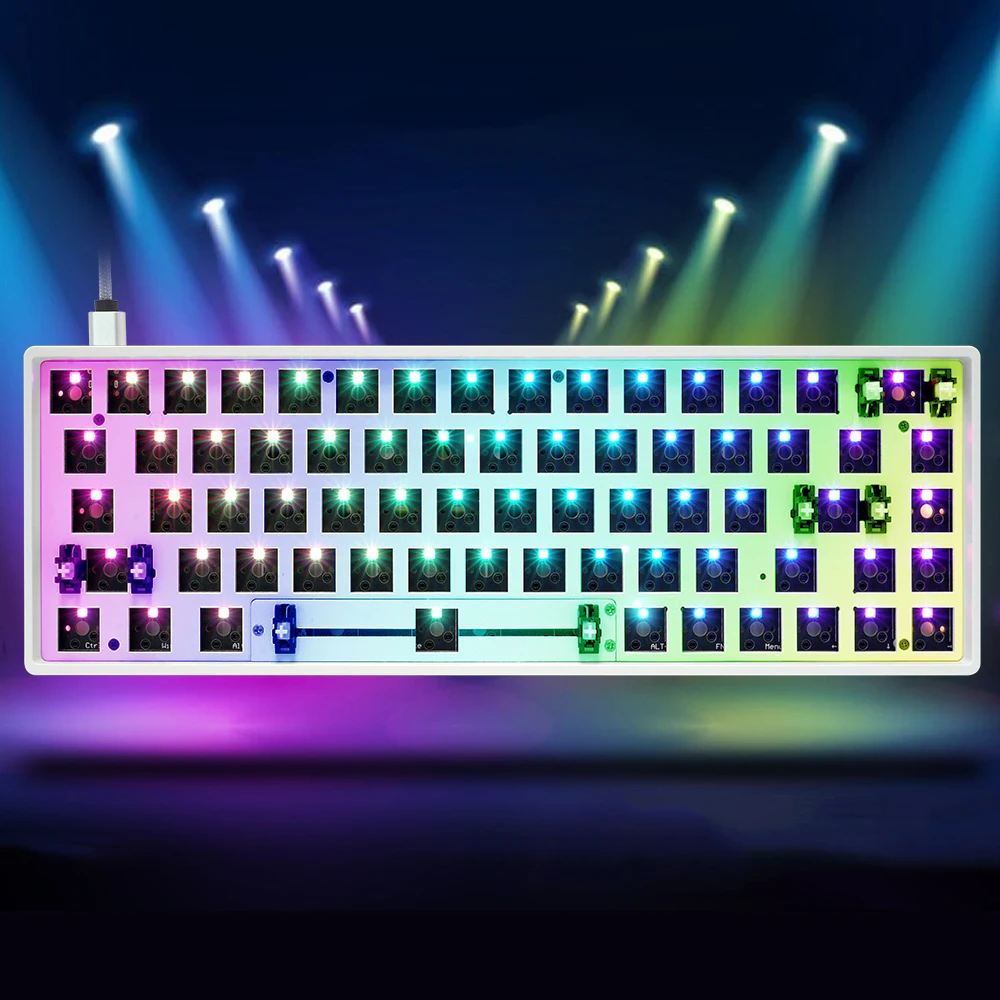 Комплект механической клавиатуры SKYLOONG GK68 GK68XS 68% с клавиатурой на заказ RGB горячая