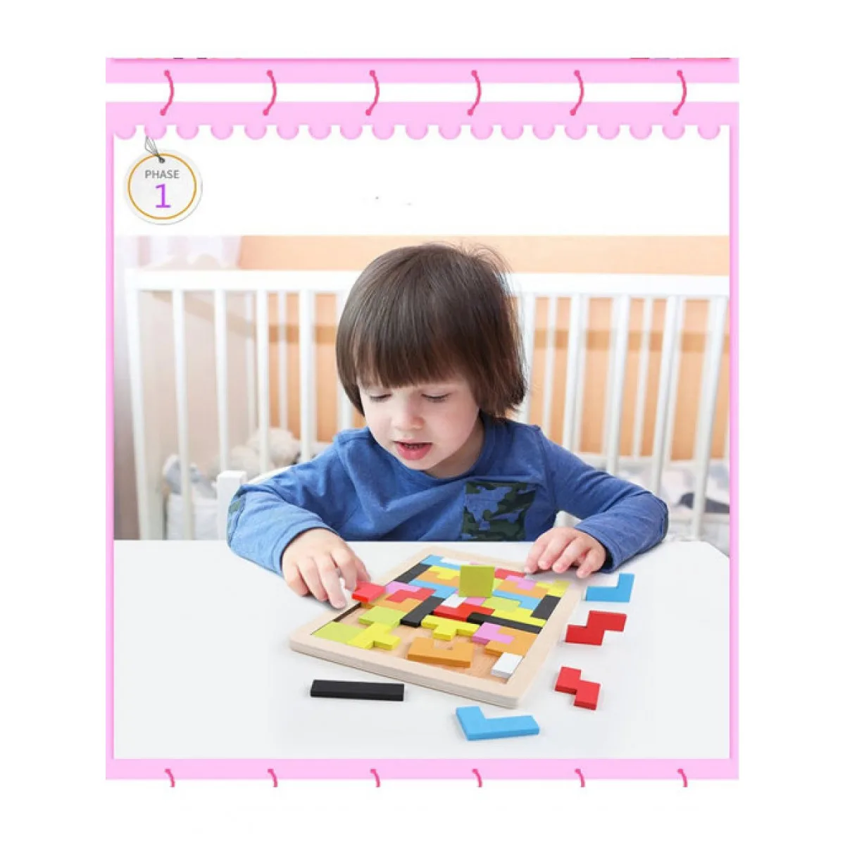 TMALL / Тетрис деревянный Деревянные игрушки Головоломки для детей |