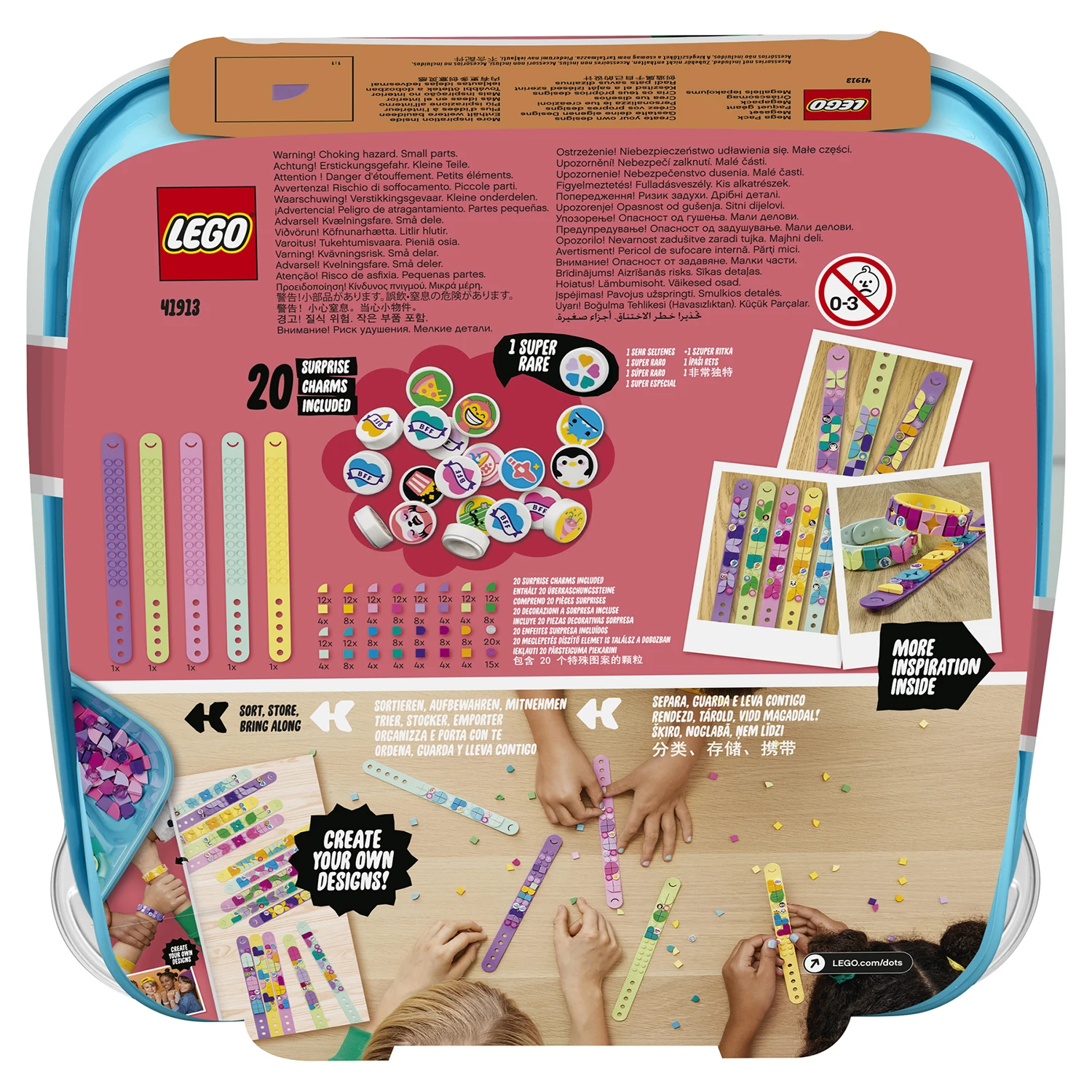 Набор для творчества LEGO DOTS 41913 Большой набор создания браслетов | Игрушки и хобби