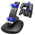 Светодиодная подсветка с двойной зарядкой USB зарядная док-станция зарядное устройство для PlayStation 3 контроллер консоль для PS3 контроллер Аксессуары для геймпада