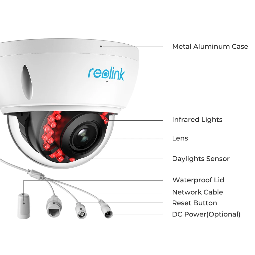 Reolink 4K PoE RLC-842A 8MP IP камера наблюдения 5X оптический зум человека/автомобиля