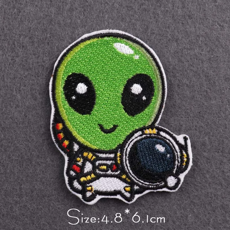 Патчи Alien/UFO вышитые патчи для одежды с вышивкой в стиле панк утюга искусственная
