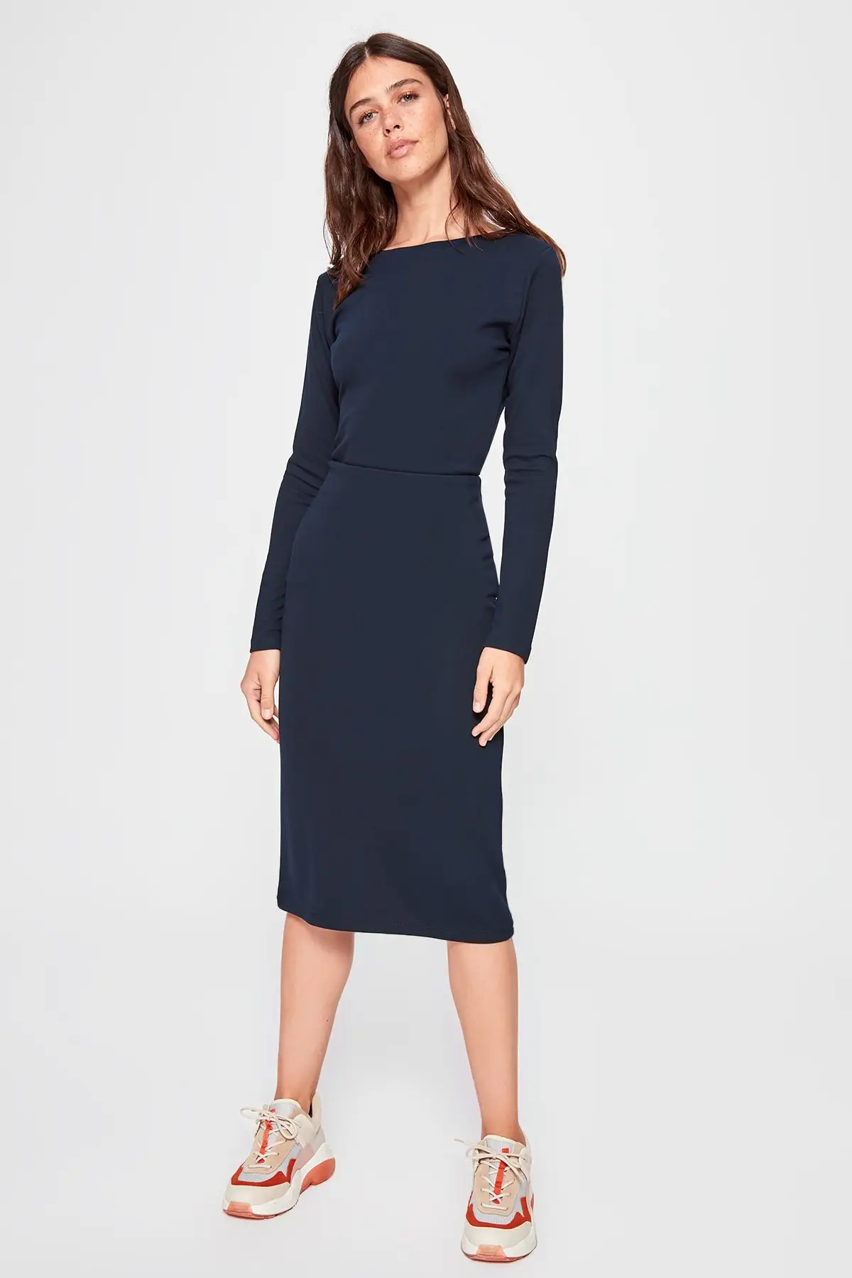 Trendyol 2'li Вязание альт ЮСТ костюм TWOAW20AU0002|Спортивные костюмы| |