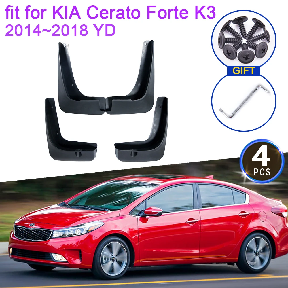 

for KIA Cerato Forte K3 2014 2015 2016 2017 2018 YD MudFlap Splash Guards Flap Mudguards Fender Front Rear Wheel Car Accessories