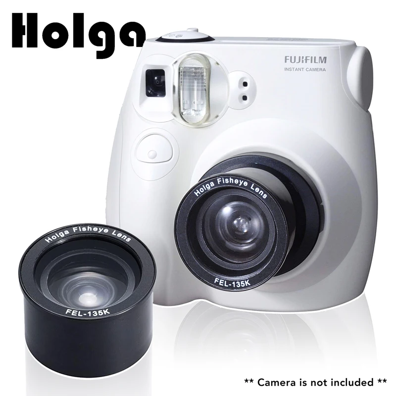 HOLGA FEL F7S объектив рыбий глаз + адаптер Набор для Fuji Fujifilm Instax Mini 7 S/Holga 135 K200NM/Polaroid 300