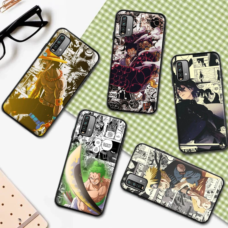 

Hot Japanese Anime Character Silicon Phone Case For Xiaomi Redmi Note 9 10 Pro MAX 5G 9T Customized Cover