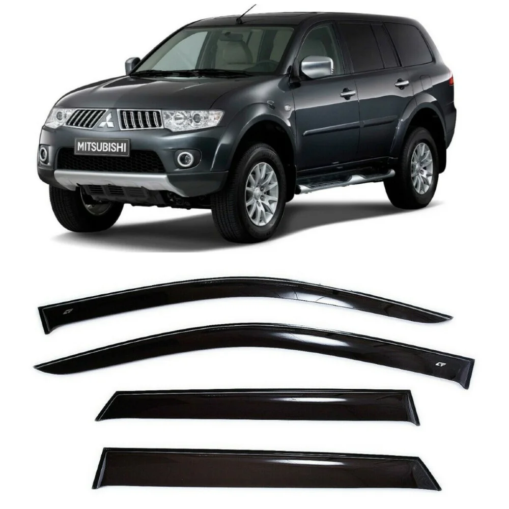 Дефлекторы окон Cobra Tuning M41508 на авто Mitsubishi Pajero Sport 2 ll 2008 2016 4 шт./комп. ветровики от