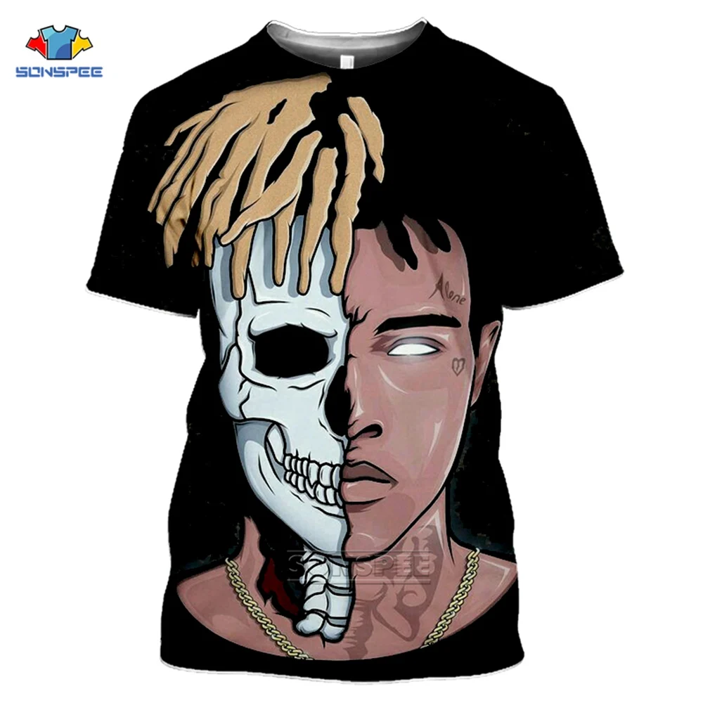 SONSPEE Новый Xxxtentacion 3D футболка для мужчин/Дамская мода уличная одежда в стиле хип