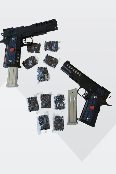 

Toy Gun 2 pcs Beads scorer Oyuncakve 1000 pcs beads gift hard plastic
