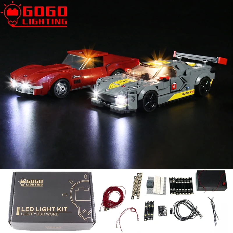 

GOGOLIGHTING Brand LED Light Up Kit For Lego 76903 High-Tech Super Racing Car Corvette Blocks Lamp Set Toys(Only Light No Model)