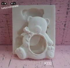 

Силиконовая форма Тедди рамка с медвежонком