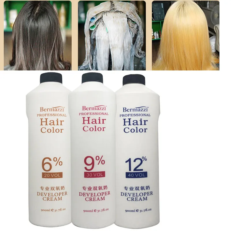 900ml H2O2 מקצועי טבעי שיער מי חמצן Gream Dioxygen חלב עבור צבע לשיער צביעת אקונומיקה HairWaxing הלבנת אבקה 6912%