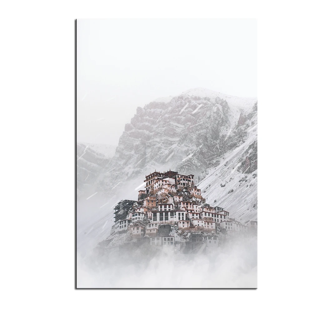 Картина маслом большого размера настенная живопись с изображением высоты