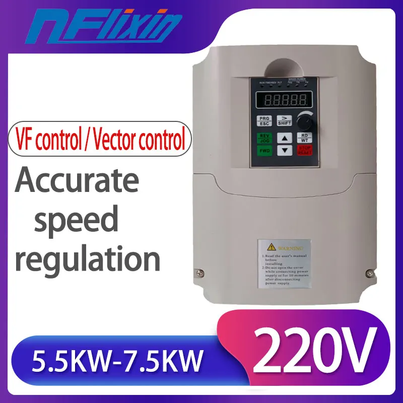 

220v 4.0kw/5.5KW/7.5KW VFD Variable Frequency Drive VFD /Inverter 1HP or 3HP Input 3HP Output frequency inverter