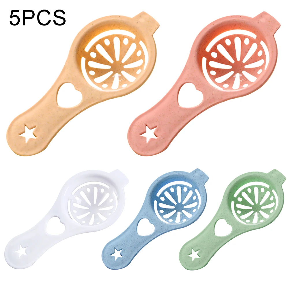 

5pcs Egg Dividers Egg White and Yolk Separators Mini Cute Portable Plastic Kitchen Tool