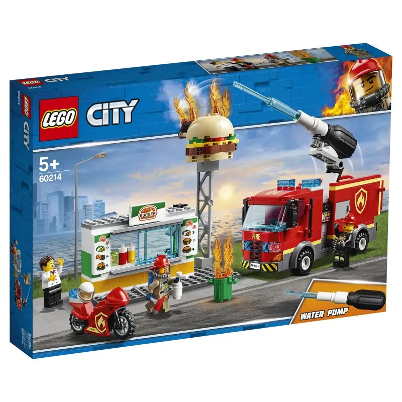 Конструктор LEGO City 60214 Пожар в бургер-кафе | Игрушки и хобби