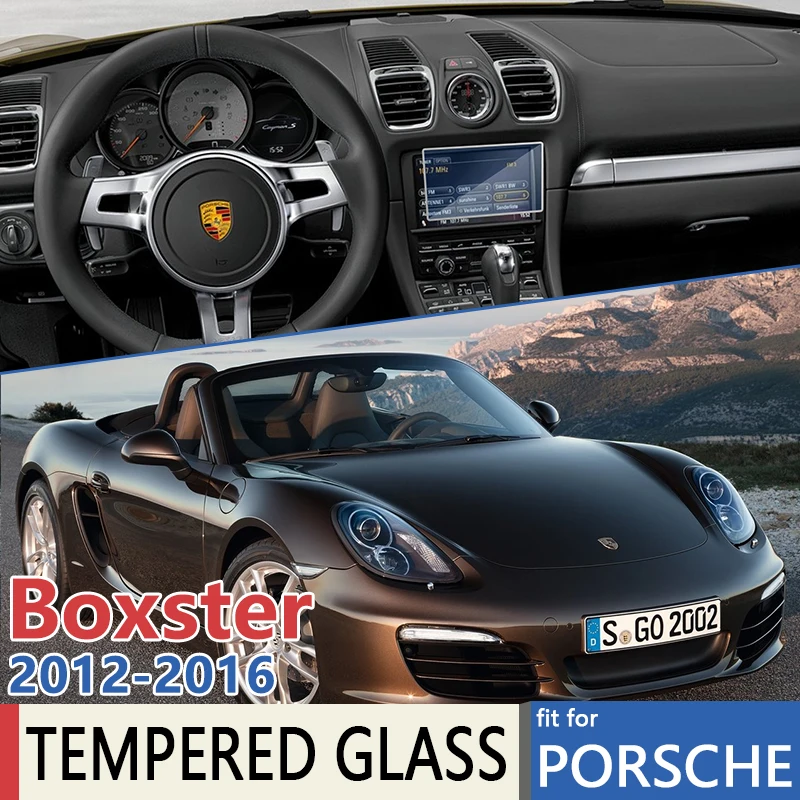for Porsche 718 Boxster  Cayman 2012~2016 Car Navigation Ultra-Thin Film Touch Full Screen Protector Tempered Glass Accessories