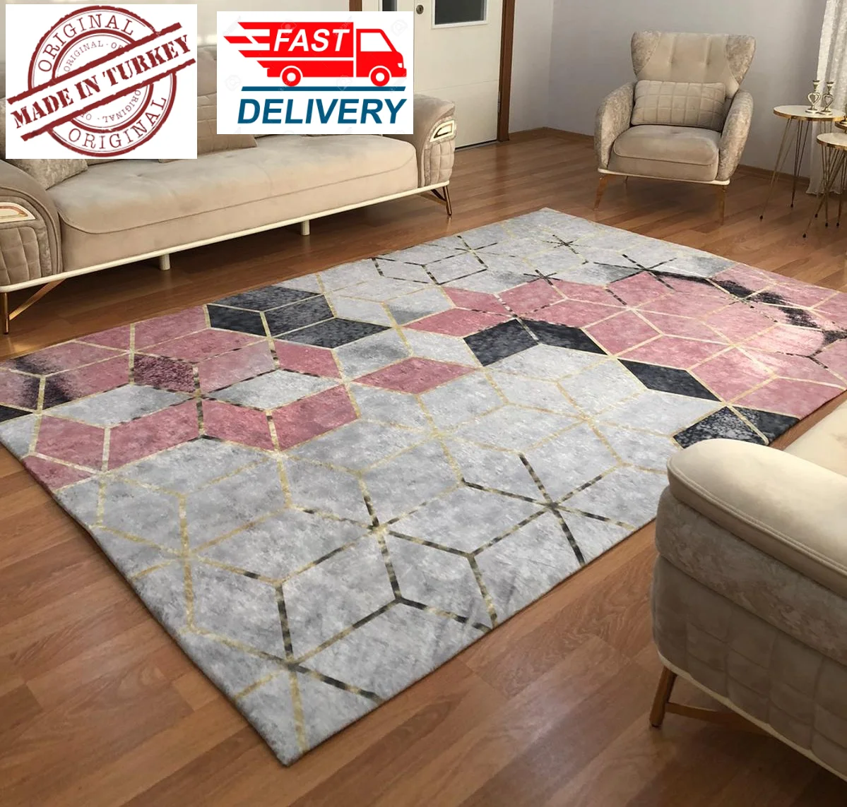 Тонкий чехол для коврового покрытия декоративный тканевый защитный мягкий с