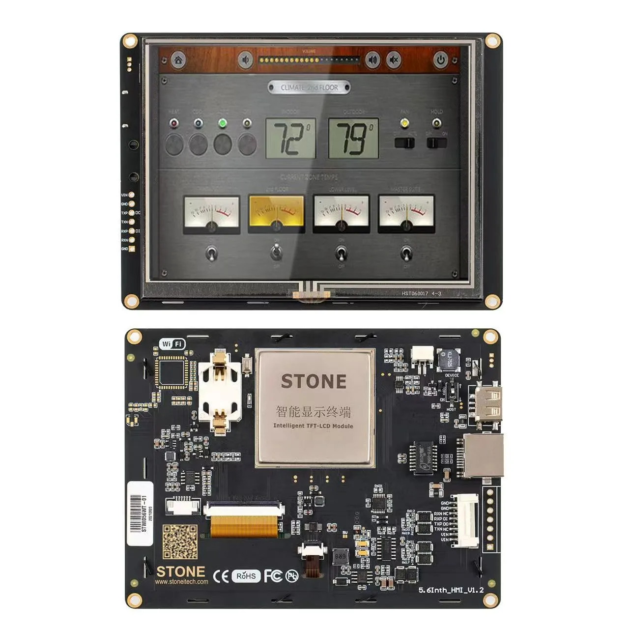 

5.6" TFT LCD monitor Pass CE/RoHS/FCC/ISO9001 International Certification and 24 hours Aging Testing professional technical supp