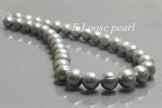 

Уникальный дизайн, АА, свободный жемчуг, ювелирные изделия, серый пресноводный жемчуг, 11-14 мм, одна цепочка, сделай сам, изготовление ожерелья, браслета, сережек