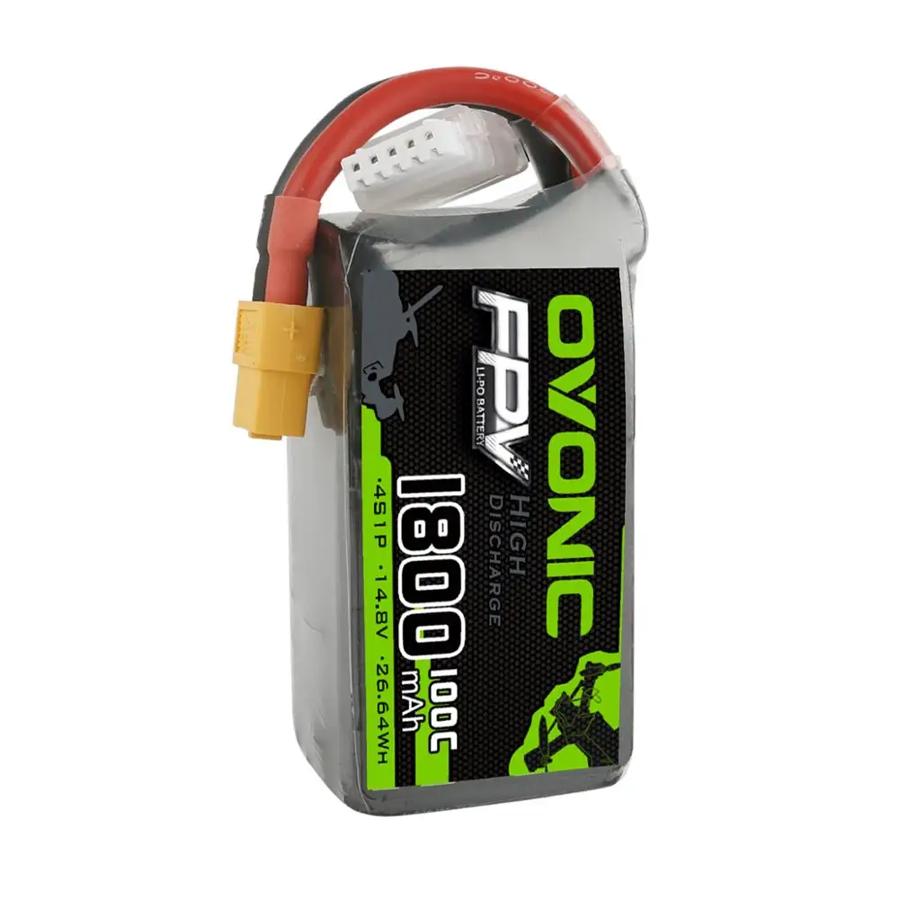 Ovonic Lipo батарея 4S 14 8 V 1800mah 100C XT60 RC самолет FPV Дрон автозапчасти|Детали и аксессуары|